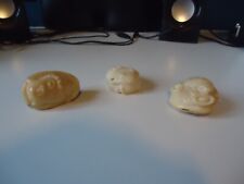 Japanese netsuke 3 for sale  BURTON-ON-TRENT