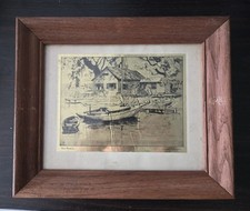 Vintage framed print for sale  Brooklyn