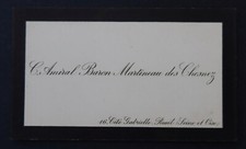 Carte visite noblesse d'occasion  Nantes-