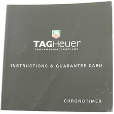 CARTÃO DE INSTRUÇÕES E GARANTIA TAG HEUER CHRONOTIMER comprar usado  Enviando para Brazil