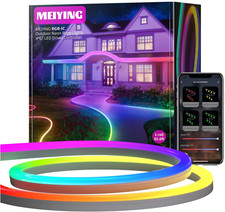 Luces de cuerda de neón para exteriores MEIYING, 65,6 pies, impermeables, control remoto, piscina, cubiertas segunda mano  Embacar hacia Mexico