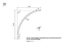Lärche leimholzbogen 9x9 gebraucht kaufen  Hamburg