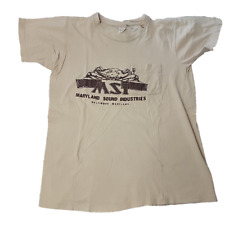 Camiseta Vintage Maryland Sound Industries MSI Baltimore MD 1970s 1980s Music Tee, usado comprar usado  Enviando para Brazil