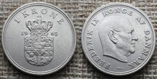 Danemark 1965 krone d'occasion  Paris I