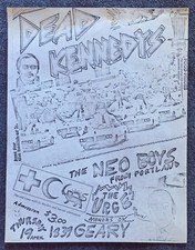 1979 Flyer Dead Kennedys Neo Boys Temple Beautiful SF 1839 Geary Punk Rock comprar usado  Enviando para Brazil