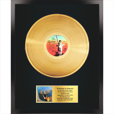 Supertramp - Breakfast in America / LP Gold 12 polegadas / Lembrança em moldura preta / Rock comprar usado Supertramp - Breakfast in America / LP Gold 12 polegadas / Lembrança em moldura preta / Rock comprar usado  Enviando para Brazil
