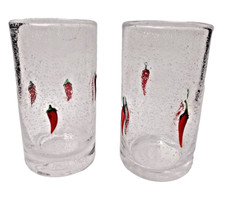 Par de vidro fundido soprado à mão pint pimenta vidro arte pesada 6” 1,3-1,5 libras comprar usado  Enviando para Brazil