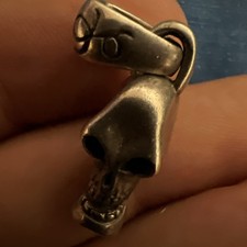 Teschio argento senza usato Teschio argento senza usato  Roma