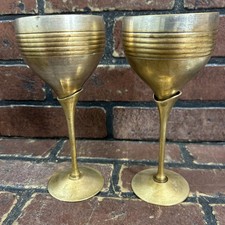 Pair brass goblets for sale  Boca Raton