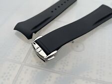 Pulseira de relógio de borracha preta 22 mm Omega Seamaster Planet Ocean com fecho comprar usado  Enviando para Brazil