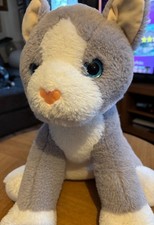 Grey cat plush for sale  BARNSLEY