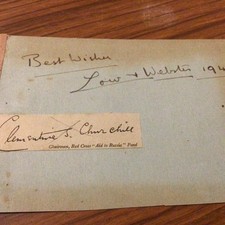 Clementine churchill signature for sale  STOWMARKET