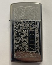 2009 ZIPPO ISQUEIRO FINO VENEZIANO GRAVADO EC TZ CROMO LISO BRADFORD comprar usado  Enviando para Brazil