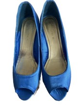 Blaue keilabsatz peep gebraucht kaufen  Waldachtal