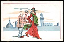 Cartolina umoristica ww1 usato  Fontegreca