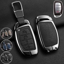 Capa chaveiro de carro de couro liga de zinco para Hyundai Elantra Sonata ix35 Tucson comprar usado  Enviando para Brazil