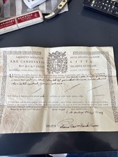 Certificato reliquia 1819 usato  Italia