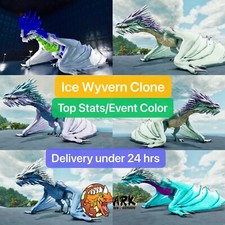 ark ragnarok ascended pve Ice Wyvern cor do evento, estatísticas superiores, nível 190 temed máximo comprar usado  Enviando para Brazil