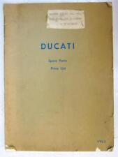 Lista de precios de repuestos de moto DUCATI todos los modelos 1963 segunda mano  Embacar hacia Mexico