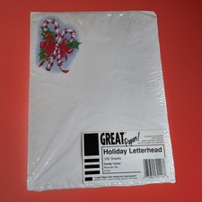 Ótimos papéis!  Bengalas de doces papel timbrado de férias multicoloridas pacote aberto com 100, usado comprar usado  Enviando para Brazil