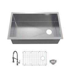 Kit de pia de cozinha Glacier Bay undermount 31 pol tigela única aço inoxidável + torneira  comprar usado  Enviando para Brazil