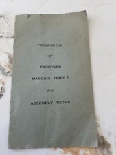 Prospectus proposed masonic for sale  NEWCASTLE UPON TYNE