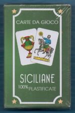 Playing Cards Carte da Gioco Siciliane Plastificate Nuove New MA0017 comprar usado  Enviando para Brazil