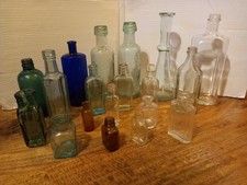 Vintage glass bottles for sale  MITCHAM