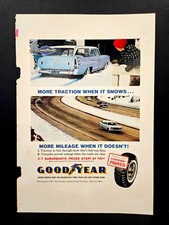 Publicidade impressa dos anos 1950, Plymouth Chrysler Station Wagon, pneu bom ano comprar usado  Enviando para Brazil