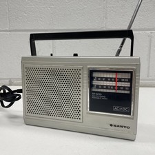 ORIGINAL RETRÔ VINTAGE Sanyo RP 5230 AM FM Rádio Portátil AC/DC Music Cafe comprar usado  Enviando para Brazil