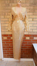 Gold sequin long for sale  LINCOLN