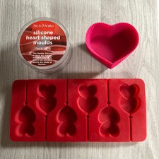 Silicone heart shaped for sale  MATLOCK