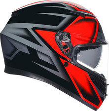 Capacete AGV K3 composto preto vermelho tamanho grande comprar usado  Enviando para Brazil