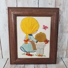 Vintage framed embroidery for sale  Erie
