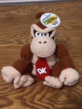 *FRETE GRÁTIS* 6" BURRO KONG Super Mario Beanbag Pelúcia BD&A 1997 Vintage RARO NOVO comprar usado  Enviando para Brazil