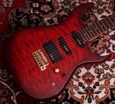 Guitarra elétrica FERNANDES FGZ-420 VRG tipo Stratocaster vermelha usada com estojo macio comprar usado  Enviando para Brazil