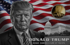 Donald trump goldmünze gebraucht kaufen  Berlin