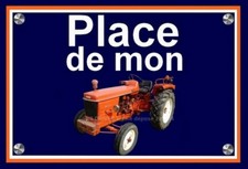 Plaque place tracteur d'occasion  Paris I