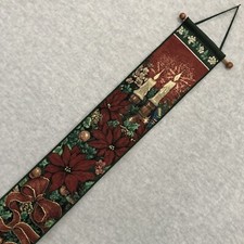Vtg poinsettia tapestry for sale  Mount Pleasant