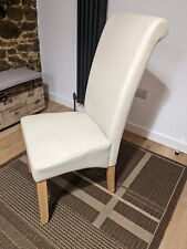 Cream faux leather for sale  KING'S LYNN