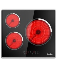 Cooktop elétrico Cooksir 24 polegadas 3 queimadores, cooktop de cerâmica embutido, CSC-603T1  comprar usado  Enviando para Brazil