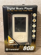 Rádio FM TRANSCEND MP870 branco música digital MP3 MP4 player 8GB - FUNCIONANDO MUITO BEM, usado comprar usado  Enviando para Brazil