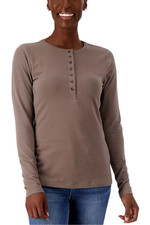 Camiseta Henley de malha menina com curvas mocha comprar usado  Enviando para Brazil