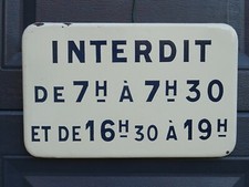 Plaque émaillée ancienne d'occasion  La Chapelle-Saint-Luc