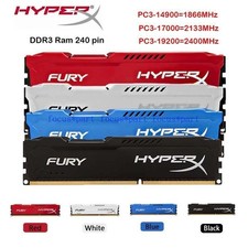 Memoria para juegos de escritorio HyperX FURY DDR3 RAM 8 GB 16 GB 1866 2133 2400 MHz 240 pines segunda mano  Embacar hacia Mexico
