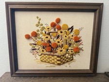Hand stitched crewel for sale  Phelan
