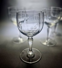 Crystal sherry glasses for sale  NORWICH