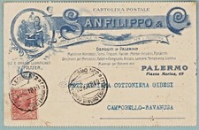 Cartolina postale pubblicità usato  Trappeto
