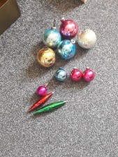 Vintage glass christmas for sale  KIDDERMINSTER