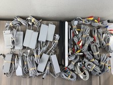 Usado, Lote Original OEM Nintendo Wii 11 Cabo de Alimentação, 21 Cabo AV, 6 Pacote de Barra de Sensor comprar usado  Enviando para Brazil